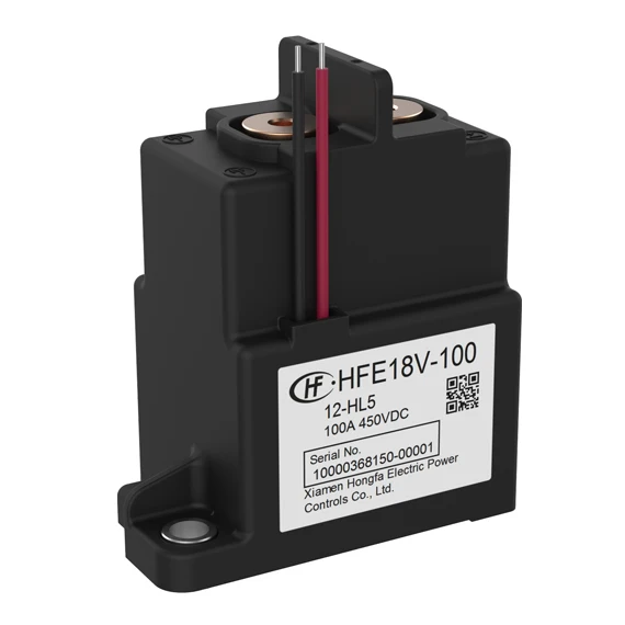HFE18V-100 high voltage dc relay 100A electromagnetic relay 12v 24V 48 volt dc relay