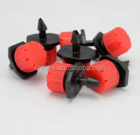 8 Outlets Red Drip Adjustable Flow Dripper Micro Sprinklers / irrigation micro sprinkler
