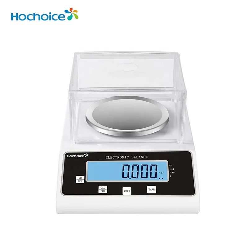  Hochoice 0 001g 100g 200g 300 г 500 электронный analyitcal баланс точные цифровые лабораторные весы с круглым носком