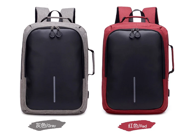 unisex theft proof charger bag casual student shoulders backpack back pack with logo