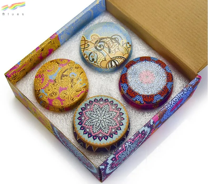 High Quality Smoke Free Natural Soy Wax Luxury Gift Box Scented Candle Set of 4 Help Fall Asleep