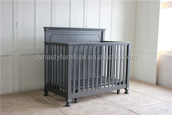 Спальня старинная деревянная мебель дизайн в винтажном стиле; Цвет Черный; Цвета Детская кровать