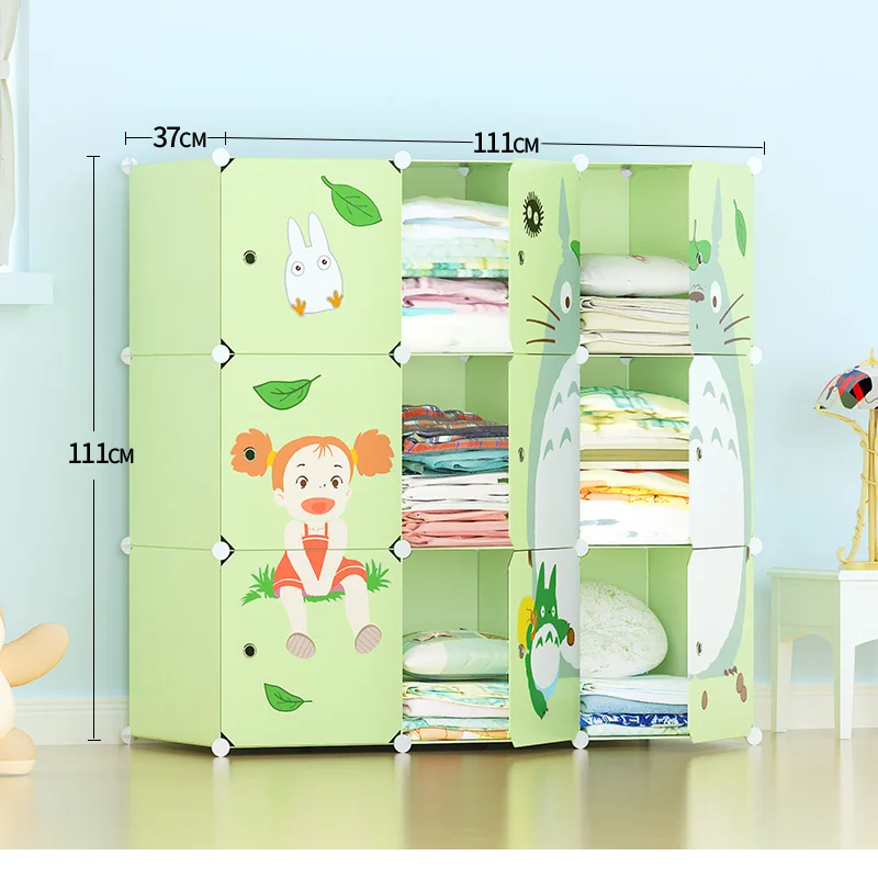 Diy Plastic Wardrobe Child Closet Kid Room Storage