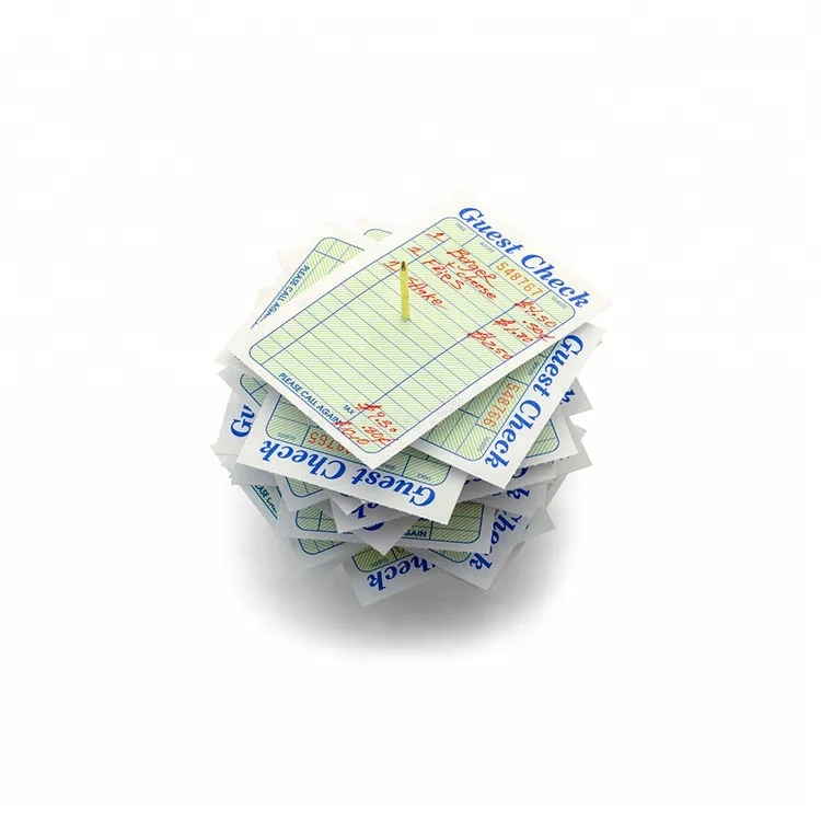 Restaurant Guest Checks Waiter Books