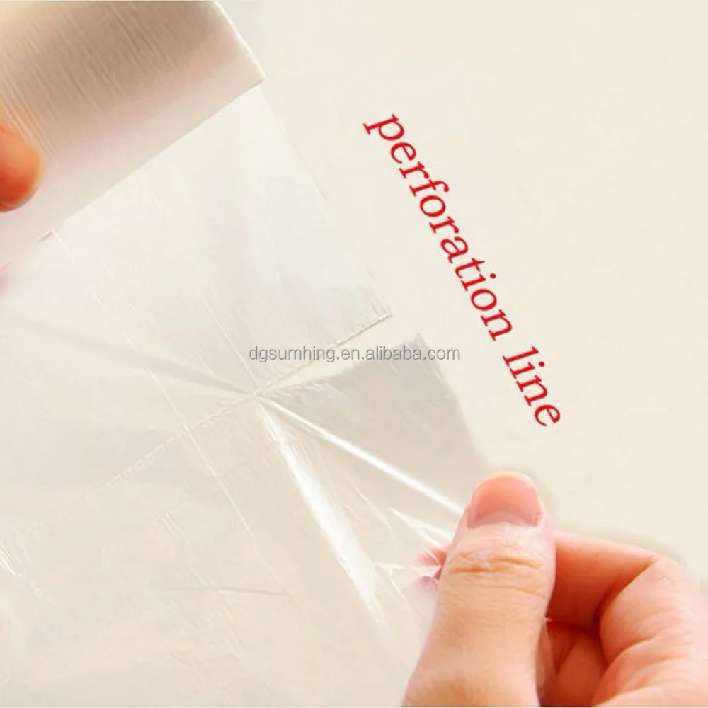 perforation line Plastic Roll Bags HDPE Produce Roll for vetageble food rice