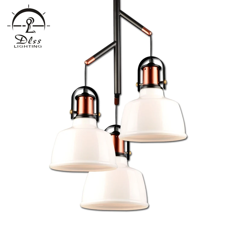 Modern ceiling pendant contemporary Vintage black hanging lamp round modern aluminum E27 Fixture Chandeliers pendant light