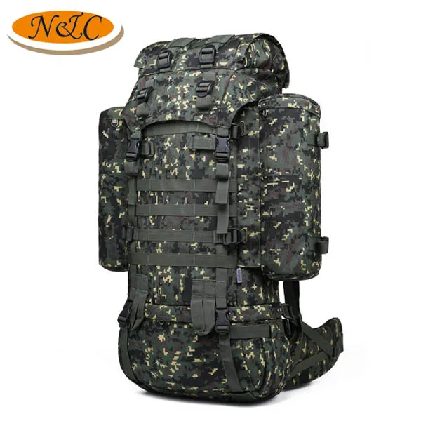 Cheap Price Customize 65L hiking backpack bag tactical molle rucksack for camping traveling