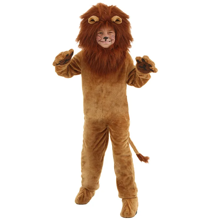 Забавные Животные костюм льва для детской вечеринки детские