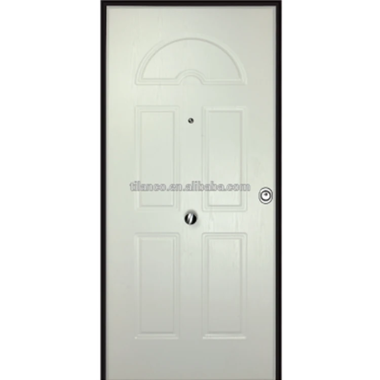 Armored Door for European Swing Open Style and Exterior Position Italian Style PVC Security Doors Powder Coating Modern Strips