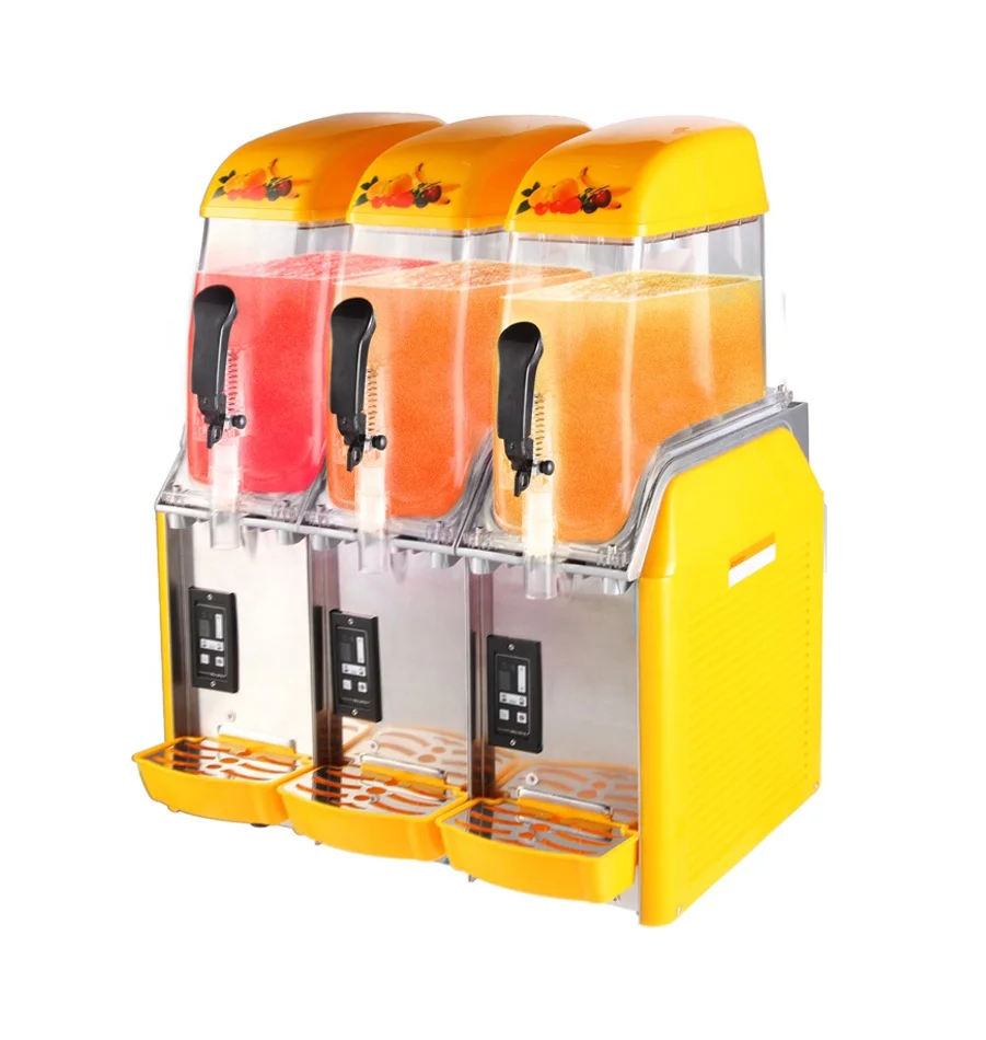 X-360 Newest 3 Tank Commercial China Cheap Ice Slush Machine Juicer Dispenser