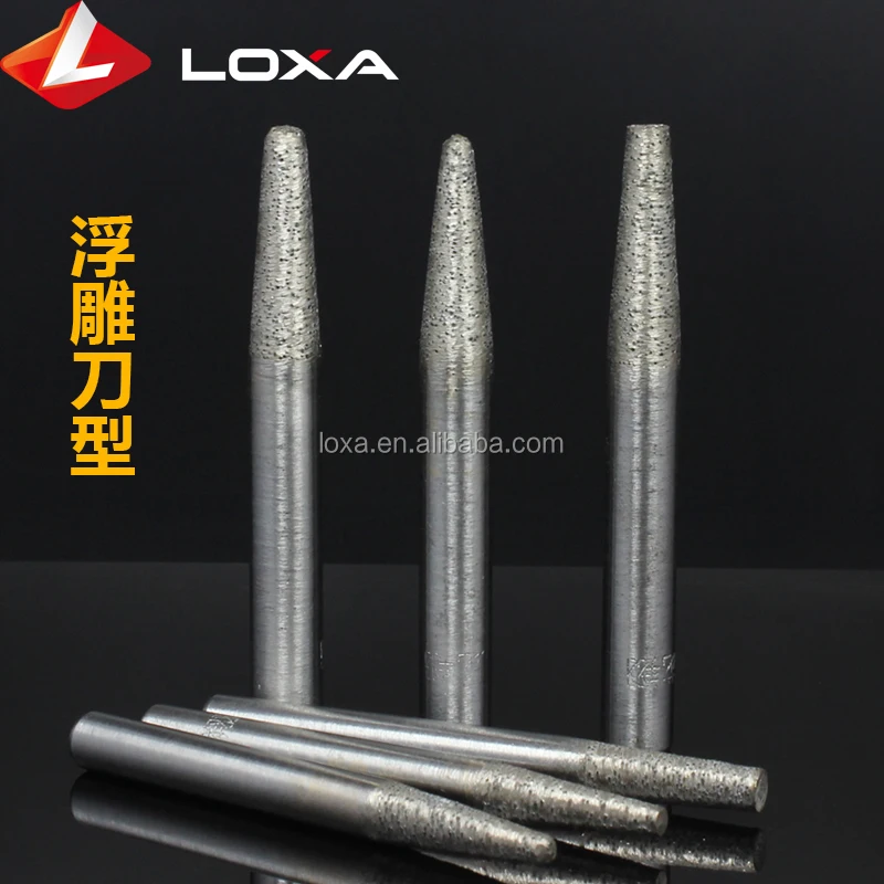 LOXA Sintered CNC Stone Carving Bits Sharp Wear-resistant Type Engraved Granite Diamond Metal Powder Engraving Machine Tool