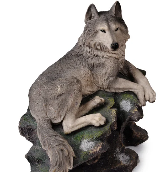 Statue Wolf Sculpture Accept Customization Polyresin Figurine Resin Religious FAIRY Home Decoration