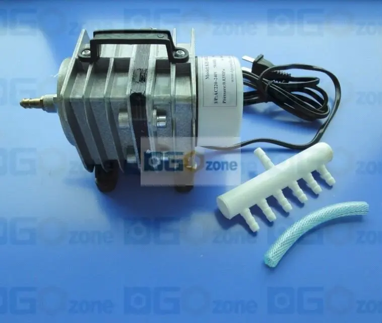 DGOzone 40L/min portable electromagnetic air pump 40 lpm air compressor aluminum alloy aquarium accessory