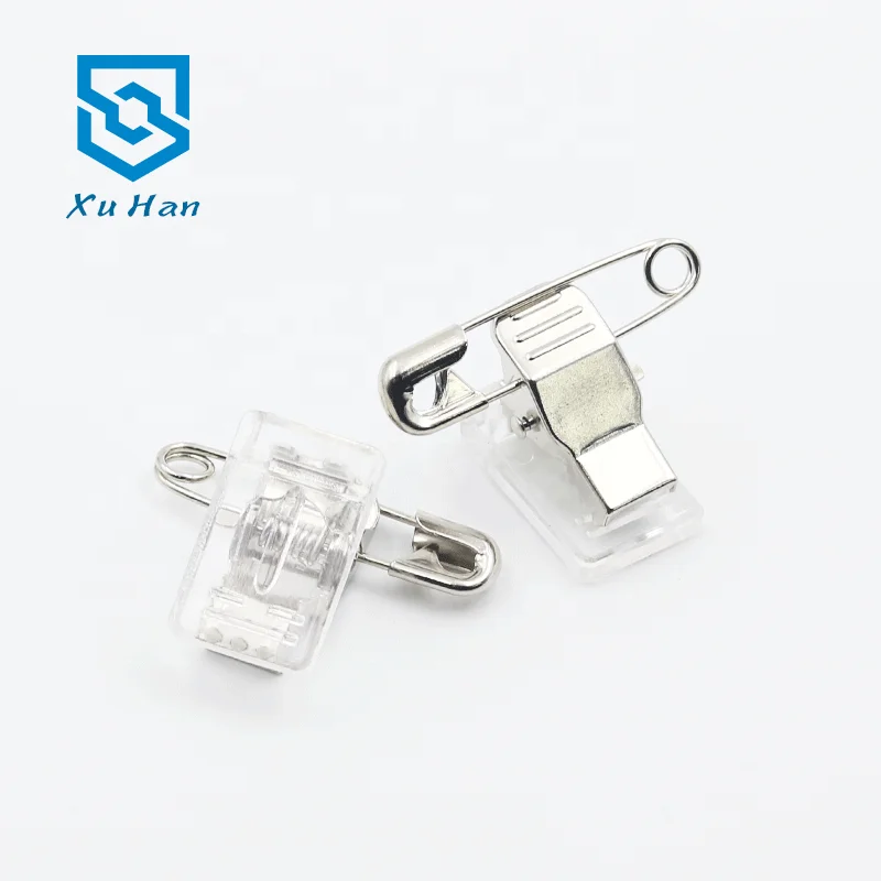 Factory direct sales, high quality Badge clip with Adhesive tape for holding chest cards and badges.