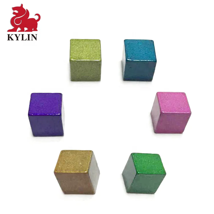 High quality customized metal cube metal resource for board game