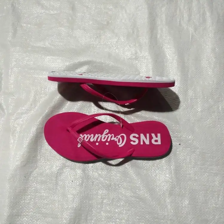 womens cheap wholesale stock flipflops pvc strap Eva or eva with tpr  outsole printed slippers