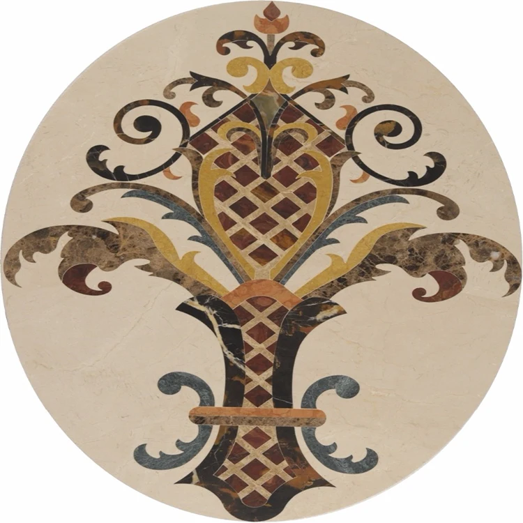 High Quality Stone Marble Oval Design Medallions For Decoration