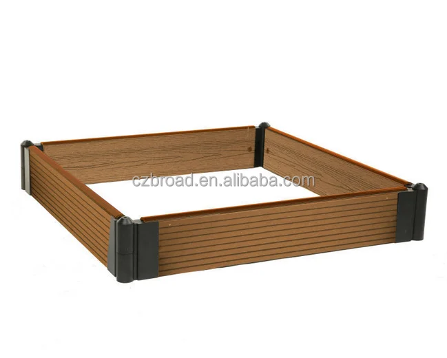 hot sale wholesale garden plastic wpc flower pots raised bed