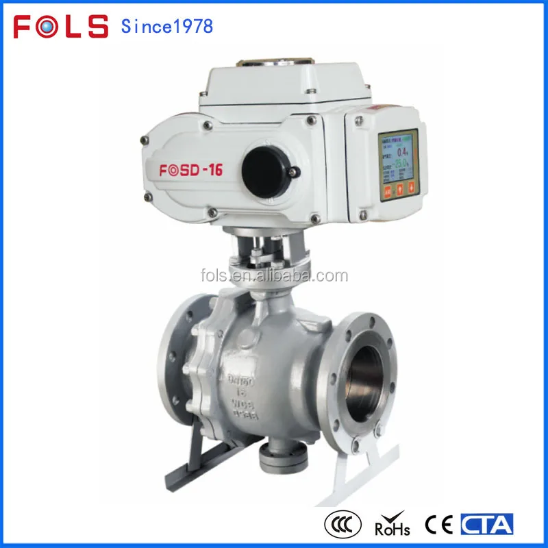 Умный электрический привод trunnion установлен моторизованный фланцевый шаровой клапан