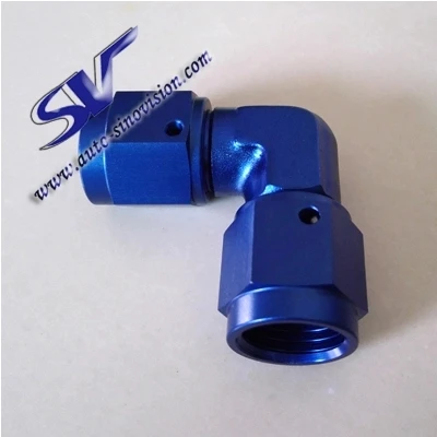 AN3,4,6,8,10,12,16 90 degree FORGED FEMALE SWIVEL COUPLER for oil cooler, turbo charger, braking