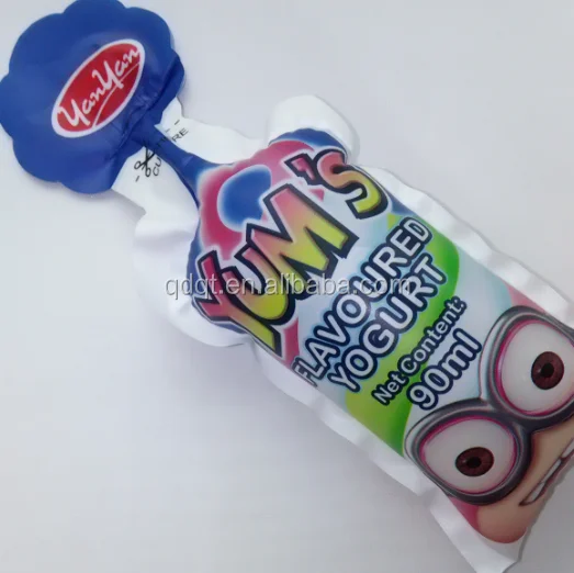 Customized vivid design plastic yoghurt packaging milk packaging