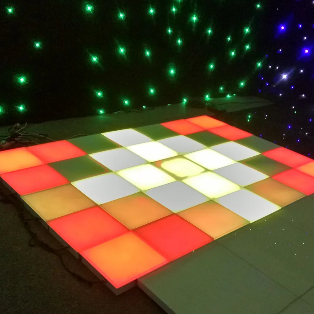 
RGB 5050 portable pressure sensitive disco lights interactive led floor for bar nightclub dancing 
