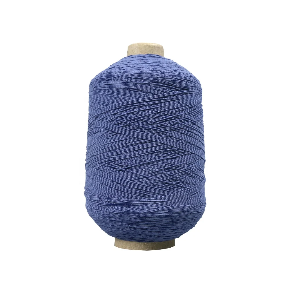Wholesale high quality recycled latex / polyester multi-color high elastic rubber covered elastic yarn thread for socks