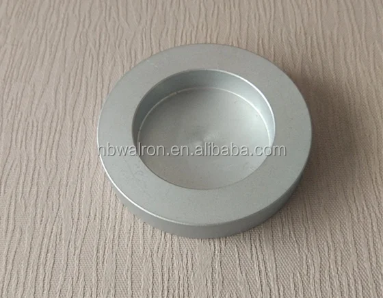 Aluminum mini cabinet Door Knob Round door knob Dia=59mm Thickness 8mm for Glass or Wood Sliding Door