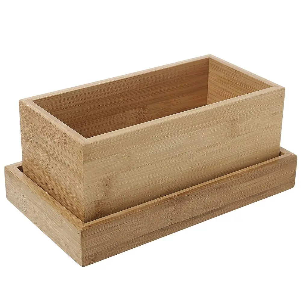 Wooden Plant Seeds Box, Indoor Outdoor Windowsill Kitchen Garden Herb / Flower Planter Trough