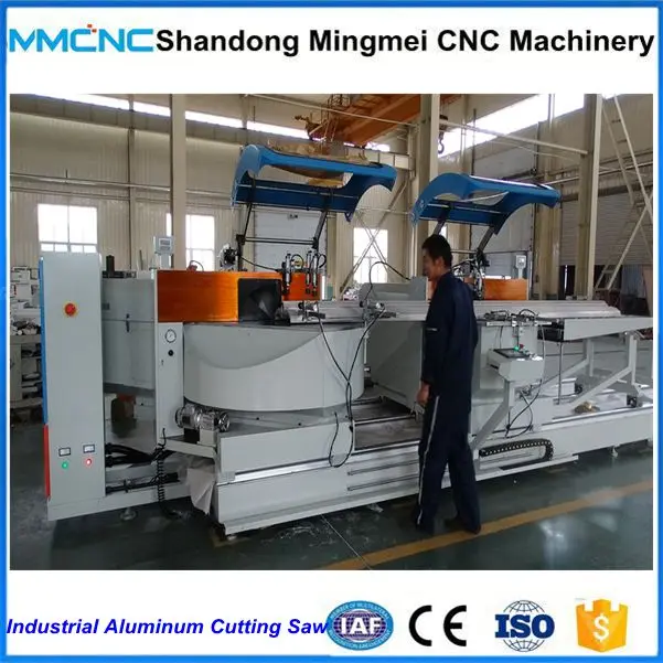 Window Door Making Machine Double Heads Sawing Aluminum Extrusion Cutting Machine