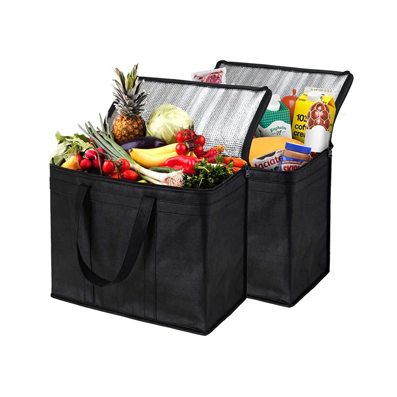 non woven waterproof and eco-friendly lunch bag thermal insulation comfortable fabric for cooler bags
