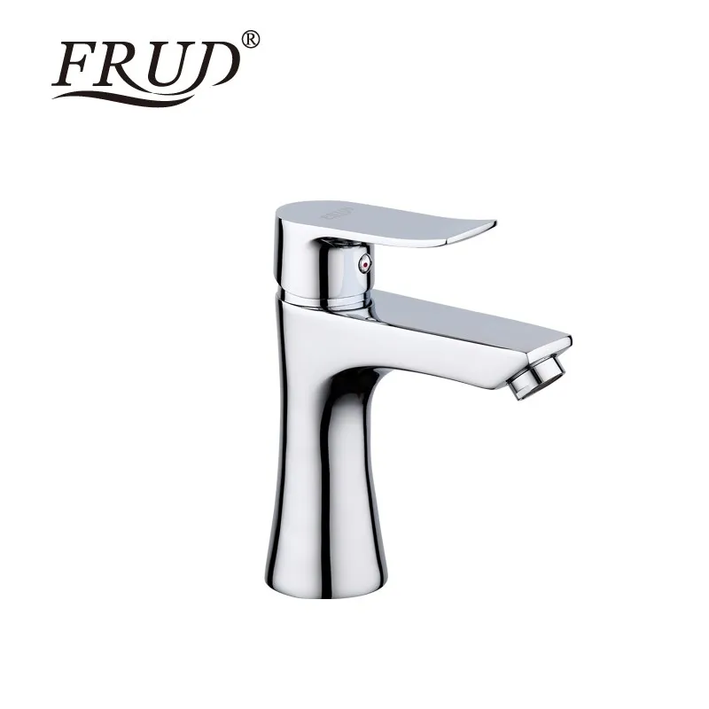 Frud Новое поступление Серебро Современный стиль краны для ванная комната смеситель Одной ручкой холодной и горячей воды torneira R10101