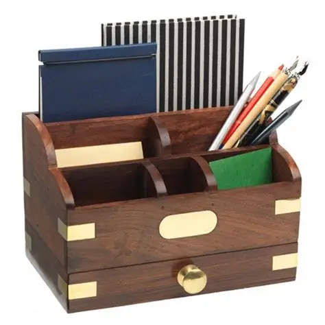 2019 Hot Sale Wooden Stationery Organizer for Office