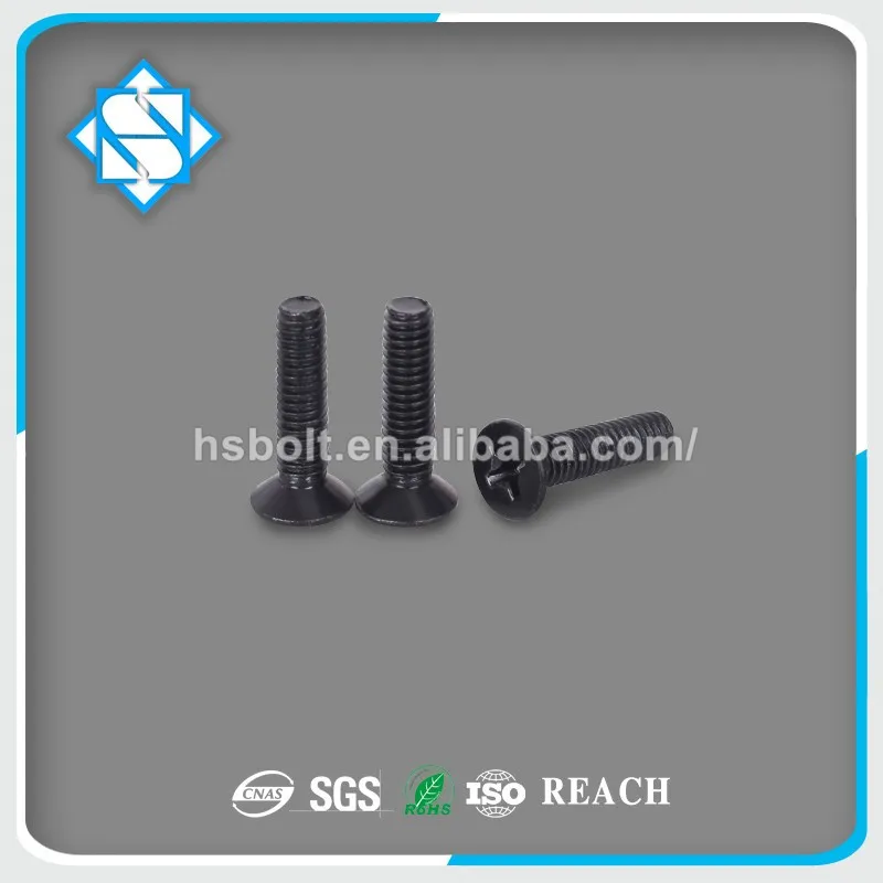 Оптовая продажа, небольшой винт из нержавеющей стали черного цвета для электронных продуктов