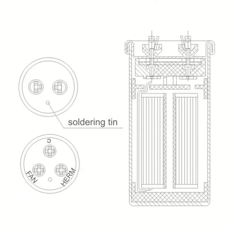  Cbb65 sh 35 мкФ 450v condensateur