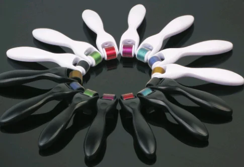 hot sell microneedle 1mm hair regrowth body led skin titanium 540 needles dermaroller derma roller microneedle roller