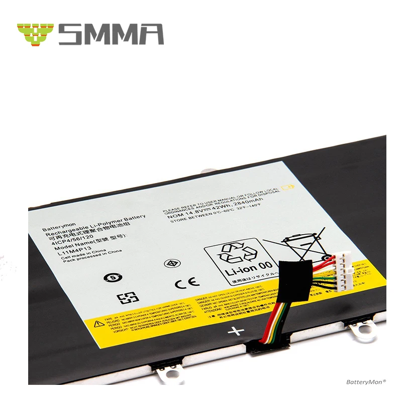 14.8V 2840Mah 42Wh L11M4P13 internal laptop battery for lenove IdeaPad Yoga 11 Yoga 11S Notebook PC
