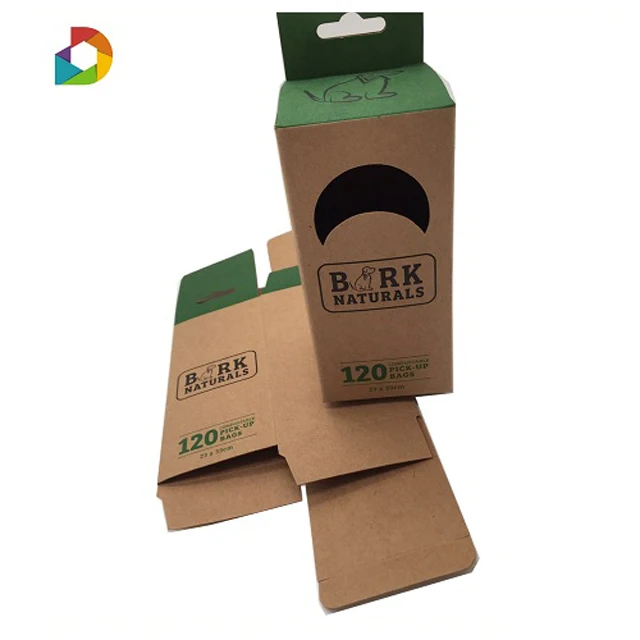 Factory Wholesale Custom Logo Printed Cardboard Mini Style Kraft Paper Folding Box