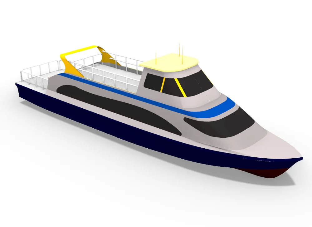 70seats FRP Passenger Ferry Boat/Crew Boat for Sale