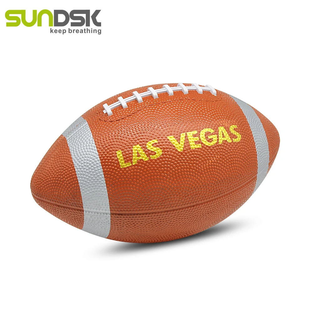 High quality size 3 6 9 custom rubber american football