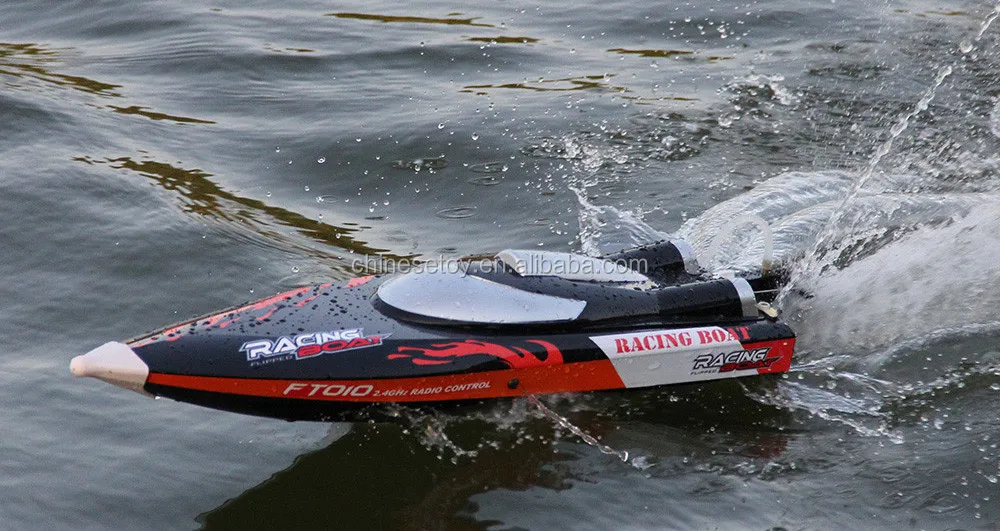 New Arrival Water Cooling System Righting Function High Speed Racing RC Boat For Sale FT010 2.4G RC Fishing Boat