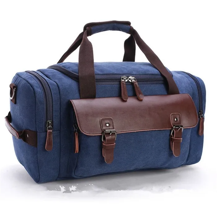 Wholesale Custom new big capacity canvas travel duffle storage bag in Shenzhen factory