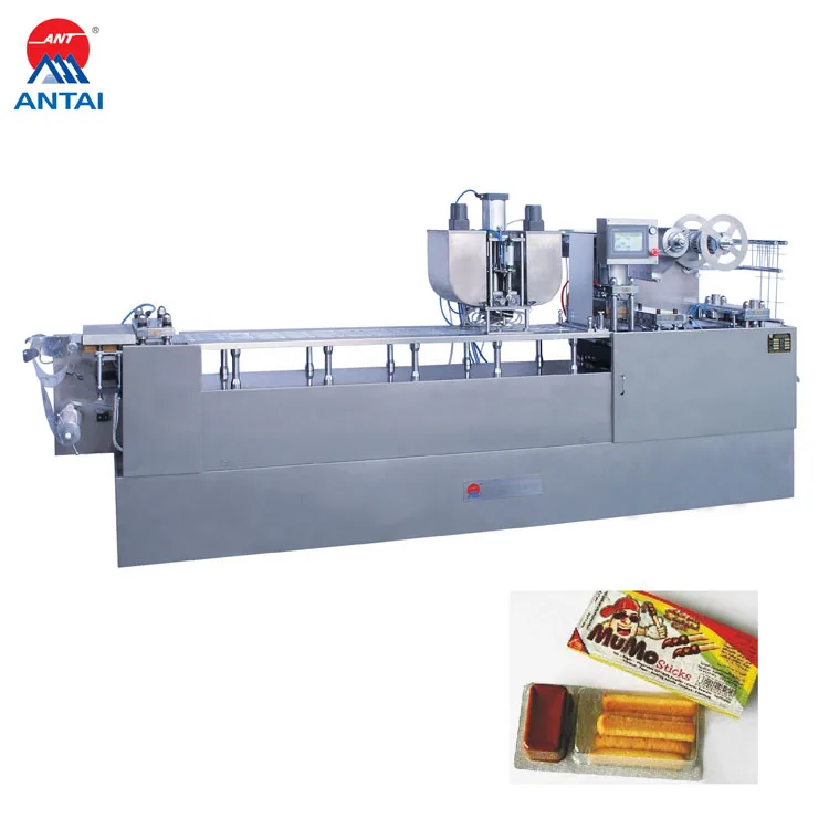 2.2kw Stainless Steel Grade Type Automatic Seaweed Roll Snacks Food Multi-function Blister Chocolate Packing Machine