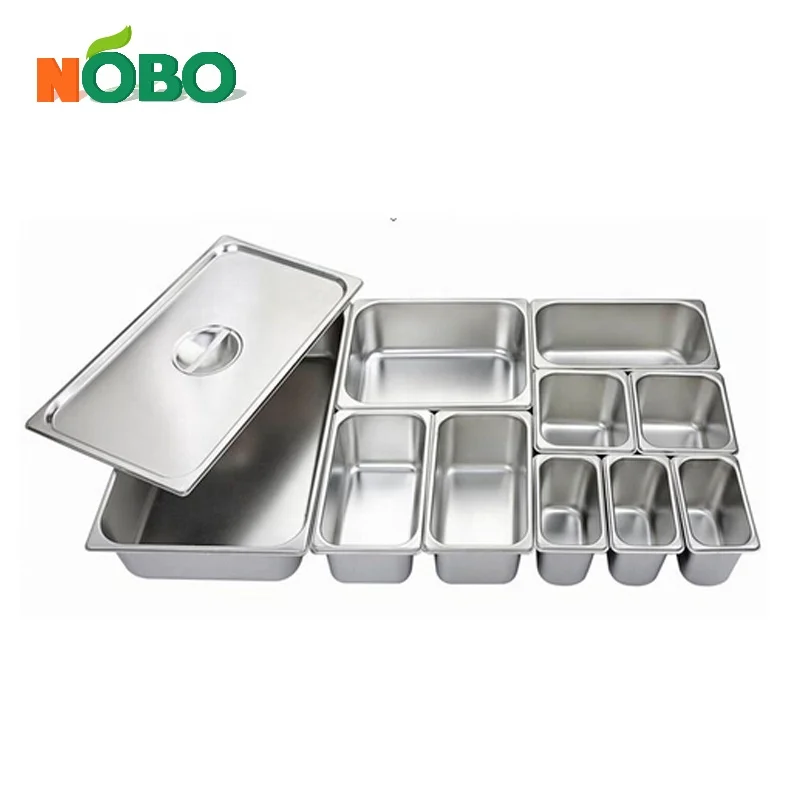 Full Size Freezer Jam Gastronorm Pan 1/1 1/2 Buffet Insert Pan Stainless Steel Steam Pan