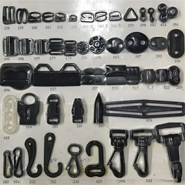 Plastic stopper garment hat cord lock Spring rope lock hook buckle for bag