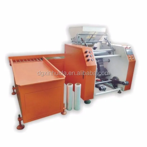 XHD-500 Fully Automatic Jumbo Roll Stretch Film Rewinder Machinery