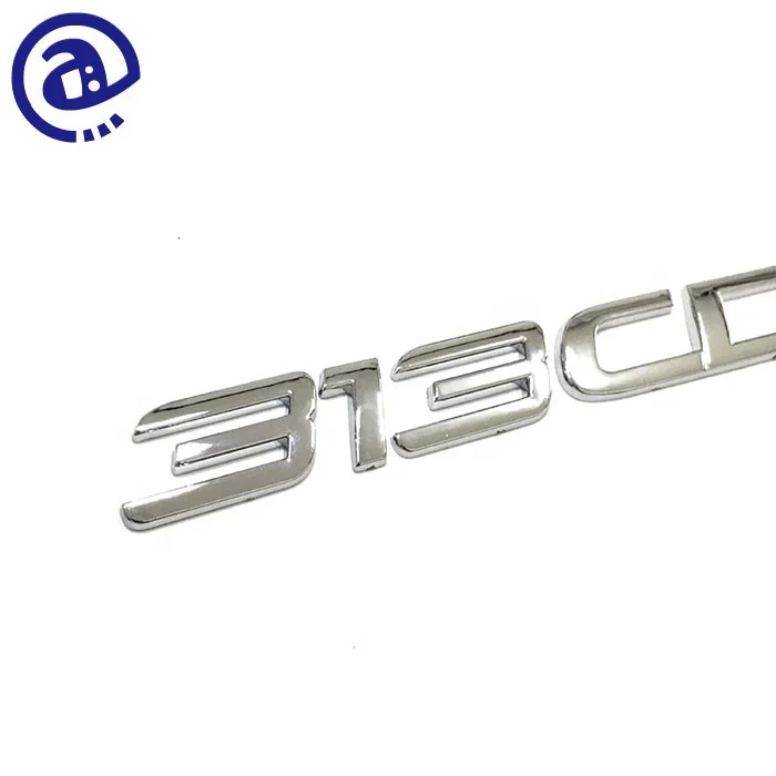 Professional OEM Items Trunk Emblem Type Durable ABS Injection Self Adhesive Chrome Plastic Car Letter Emblem