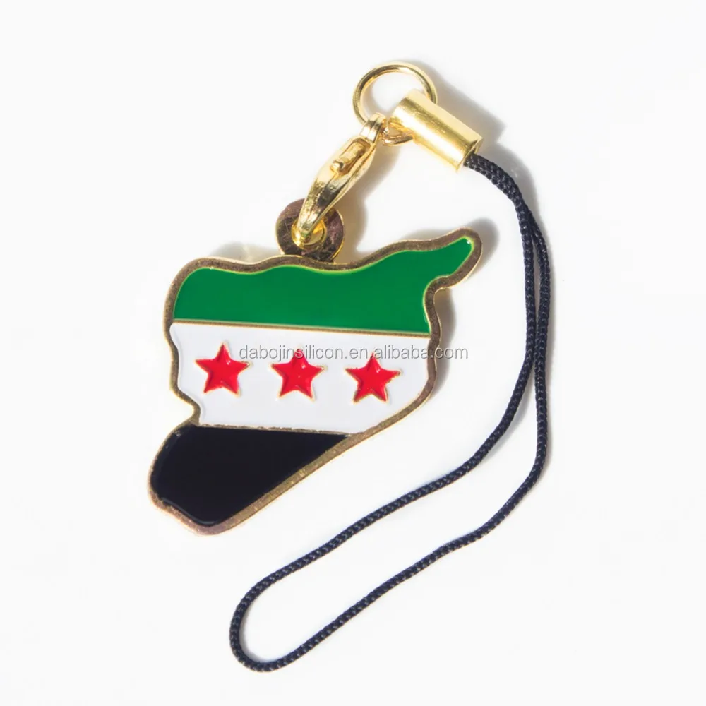 2020 Syria Flag Cheap Custom Keychain/ Free Syria Map Keychain