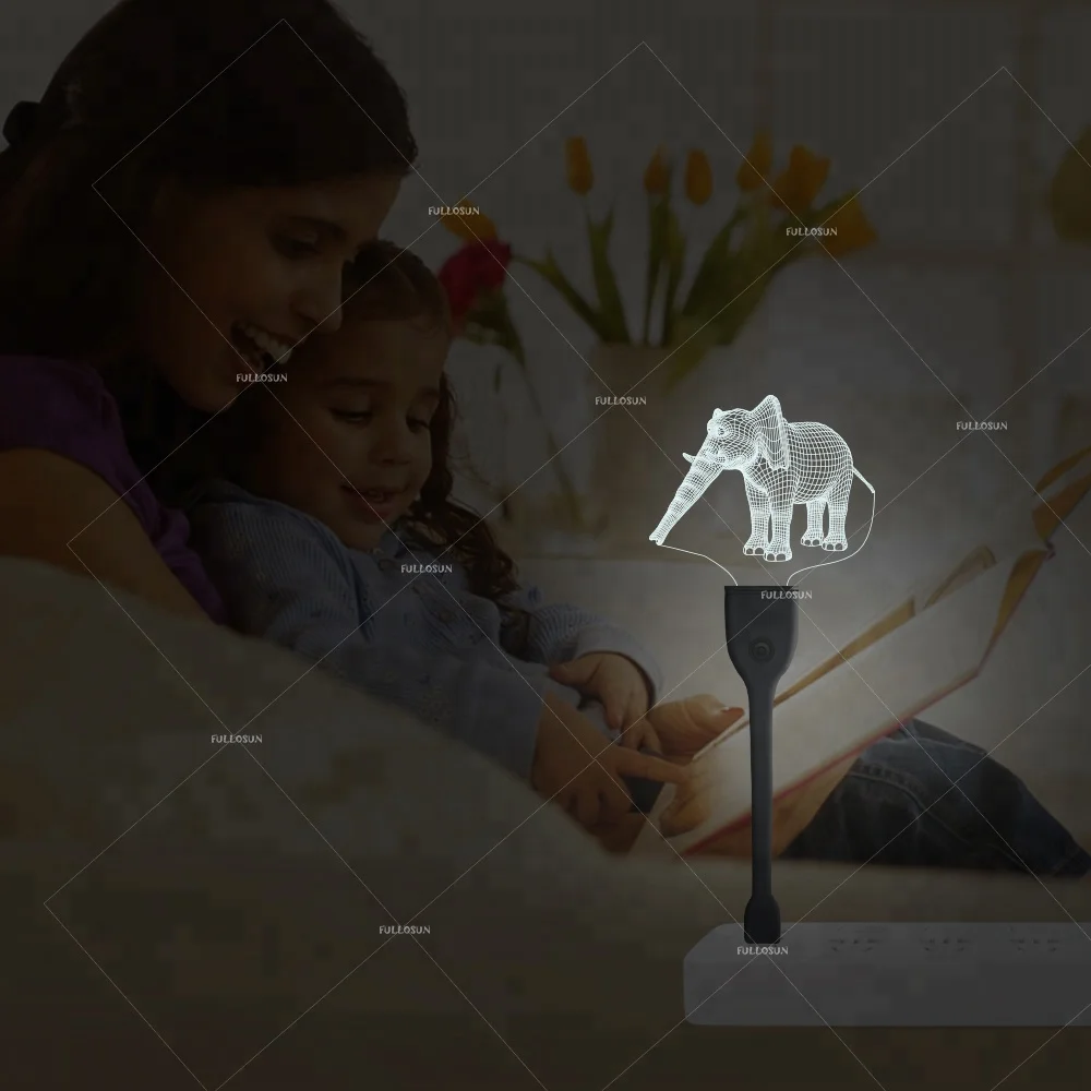 FS-3149U usb led light flashing elephant  shaped usb led light