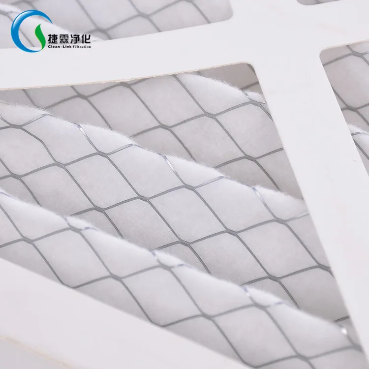 Cardboard synthetic fibre conditioning system exhaust pleated coalescing filter